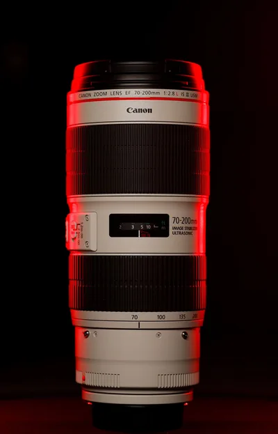 70-200-mm-Zoomobjektiv in Nahaufnahme