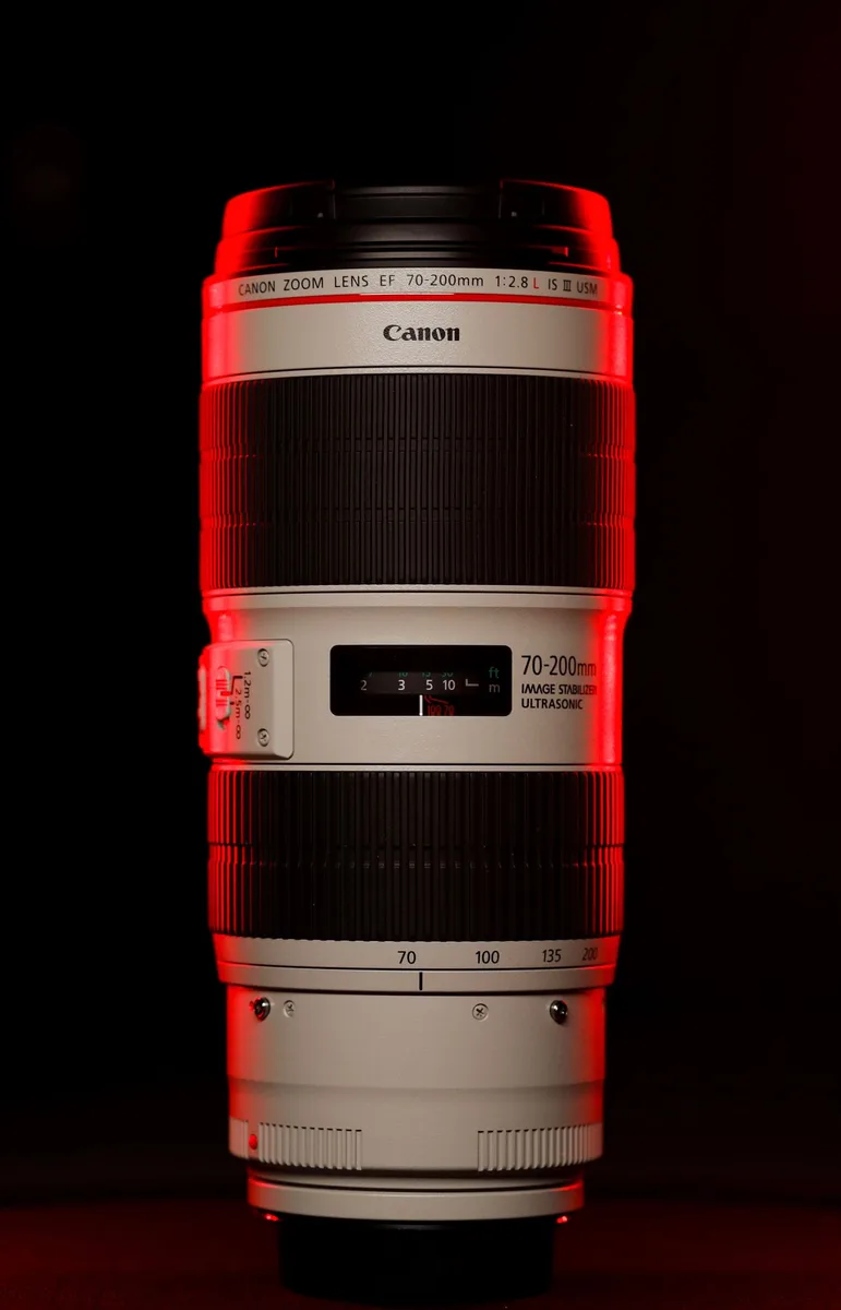 70-200-mm-Zoomobjektiv in Nahaufnahme
